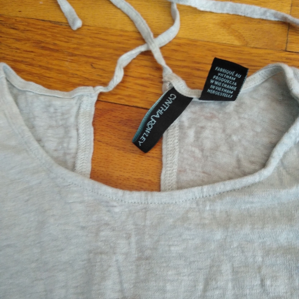 Tie neck tank top
